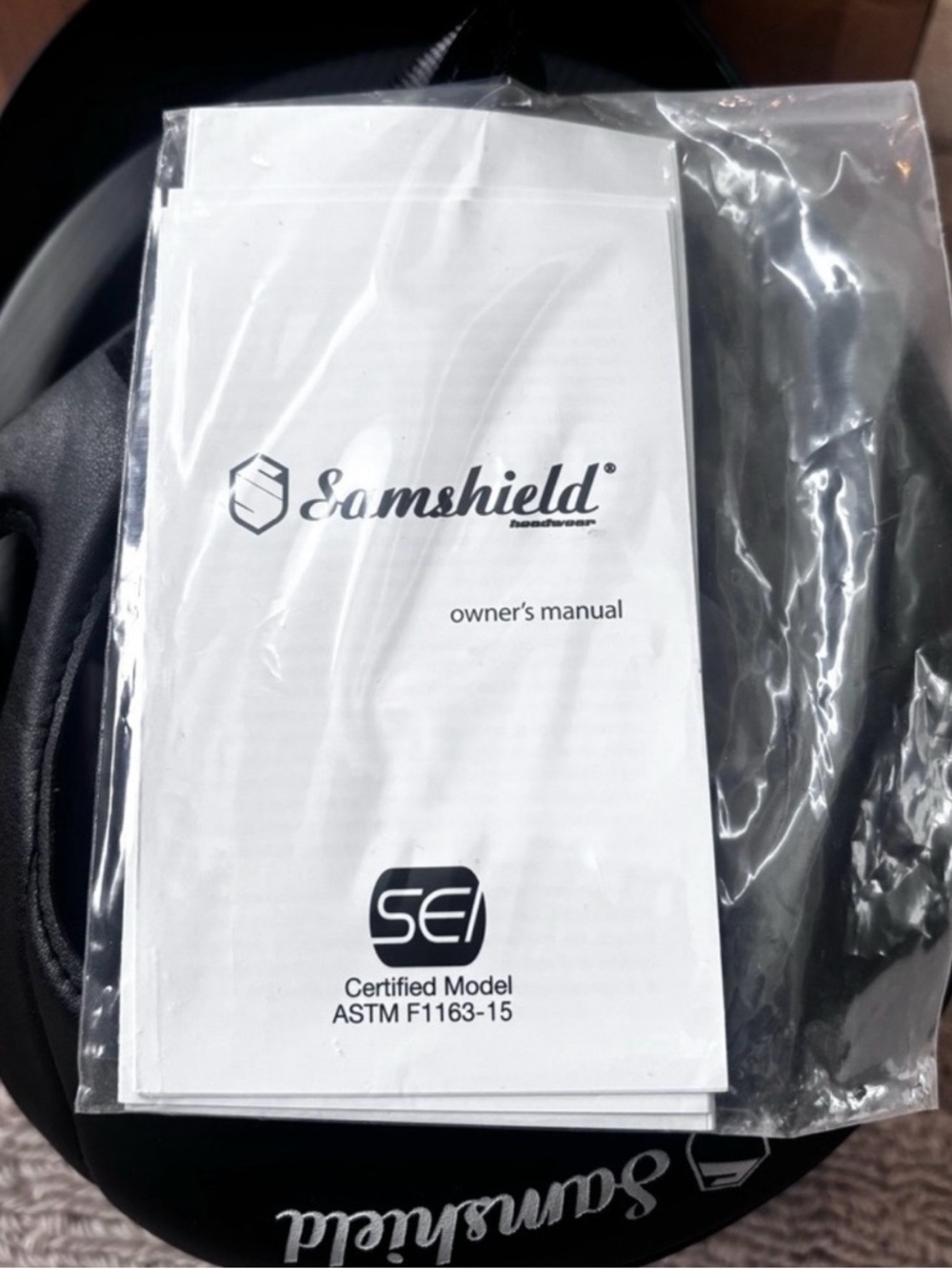 Samshield Women's Matte Black Equestrian Helmet New with tags - Picture 7 of 7